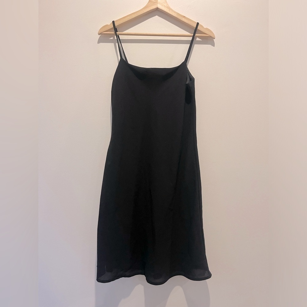 PEAK Y2K Goodness Esprit de Corp Black Spaghetti Strap Dress size Juniors 7/8